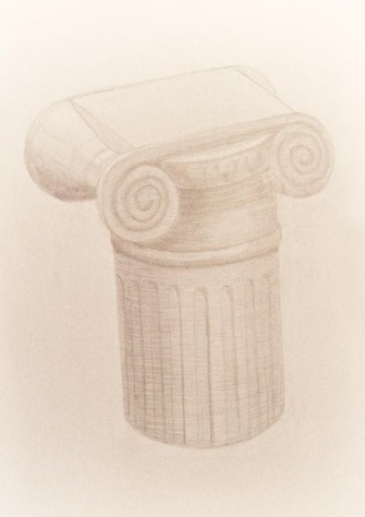 Древнегреческая колонна, ионический ордер