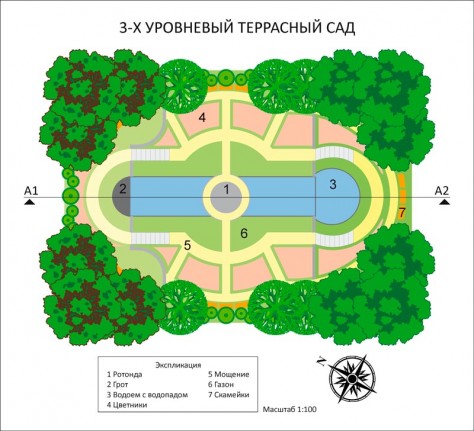 Террасный сад_план